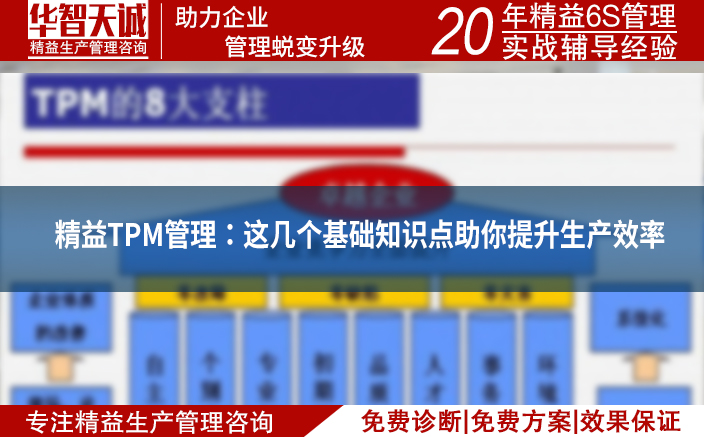 精益TPM管理：這幾個基礎(chǔ)知識點(diǎn)助你提升生產(chǎn)效率
